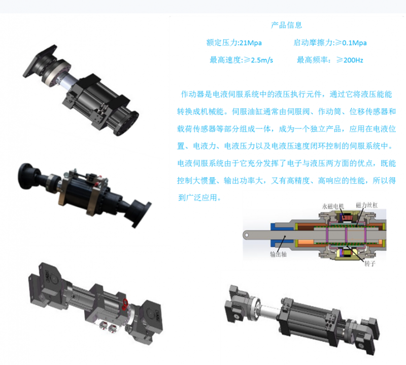 穿心式液壓作動器