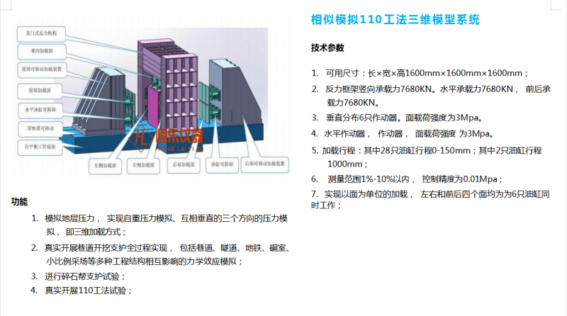 煤炭相似材料試驗系統